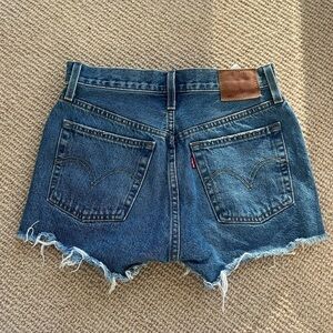 Levi's Blue Denim Cutoff Shorts